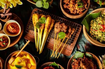 An assortment of Balinese dishes