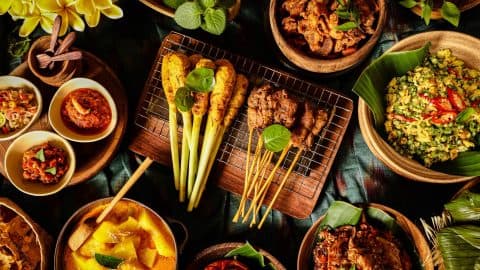 An assortment of Balinese dishes